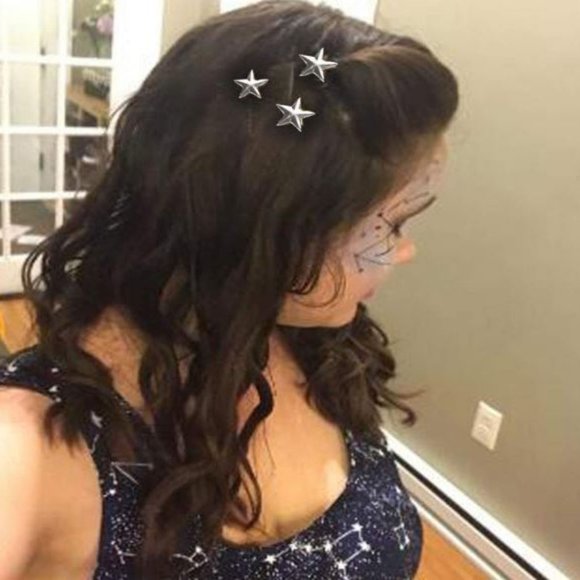 Star Spiral Hair Pins (Silver) - Picture 2 of 7